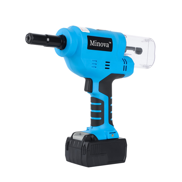  Brushless Cordless Huck Rivet Tool KD-02X2 Blue Shell 18 V